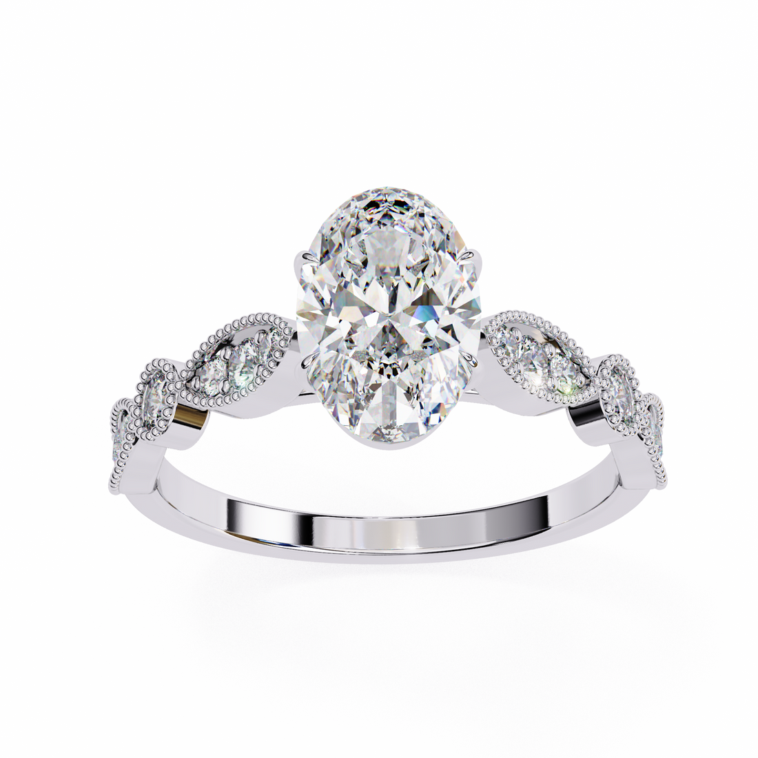 Oropé Classic Radiance Oval Solitaire Ring | 925 Pure Sterling Silver