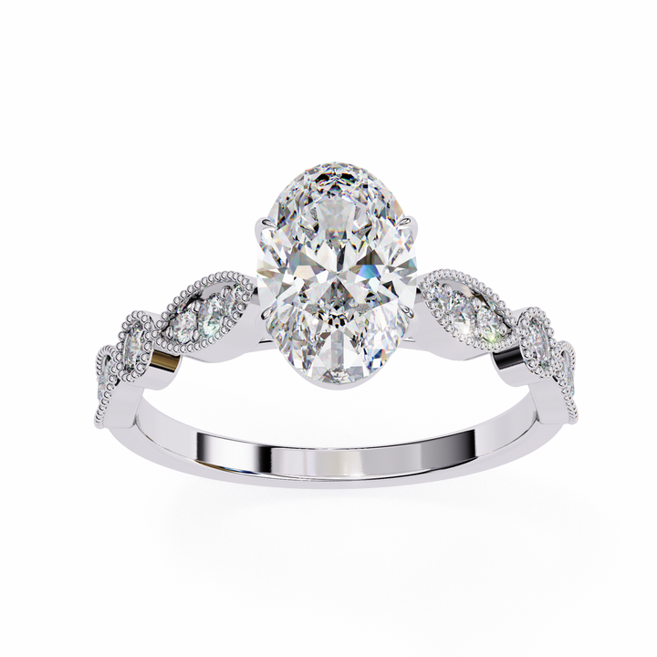 Oropé Classic Radiance Oval Solitaire Ring | 925 Pure Sterling Silver