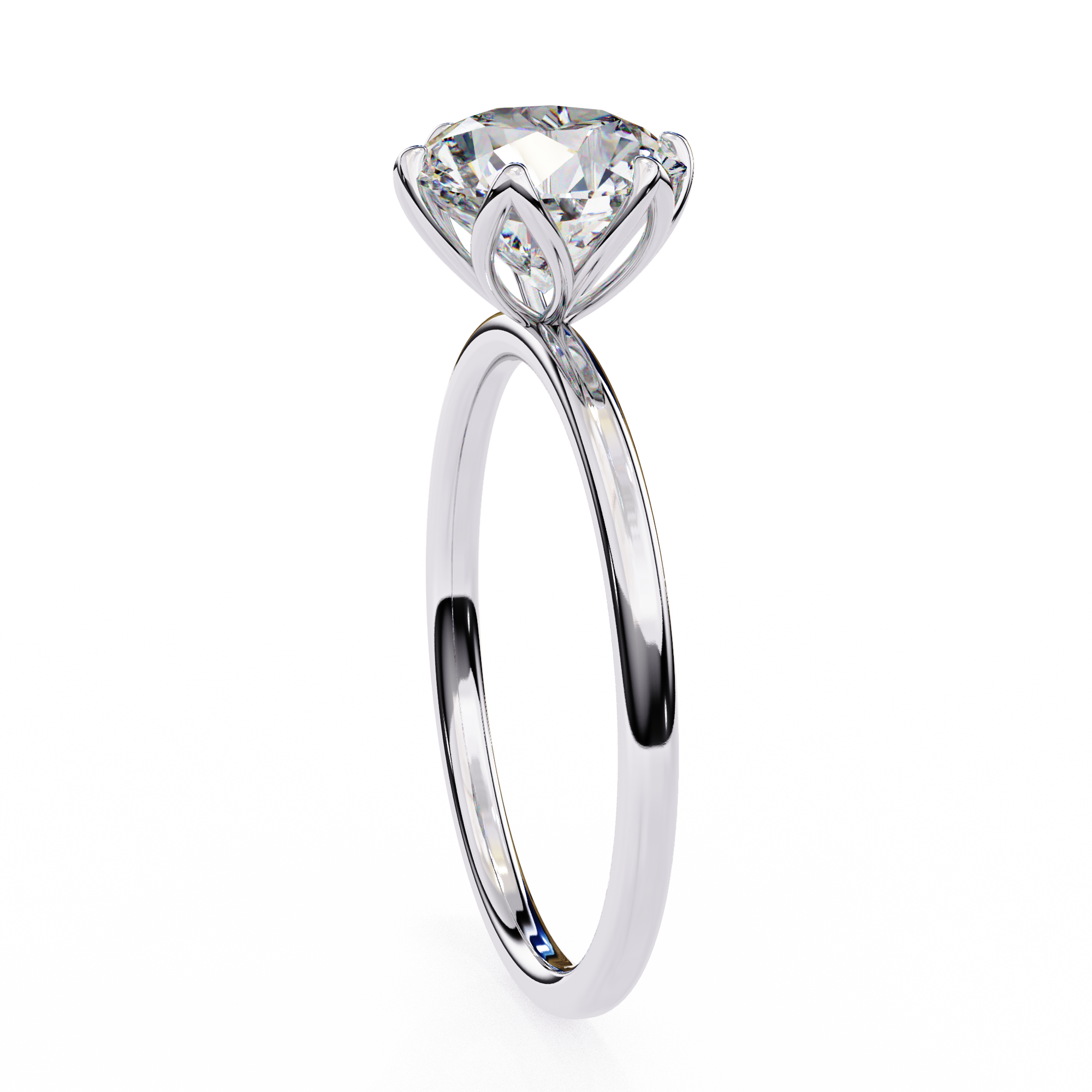 Oropé Classic Radiance Round Solitaire Ring | 925 Pure Sterling Silver