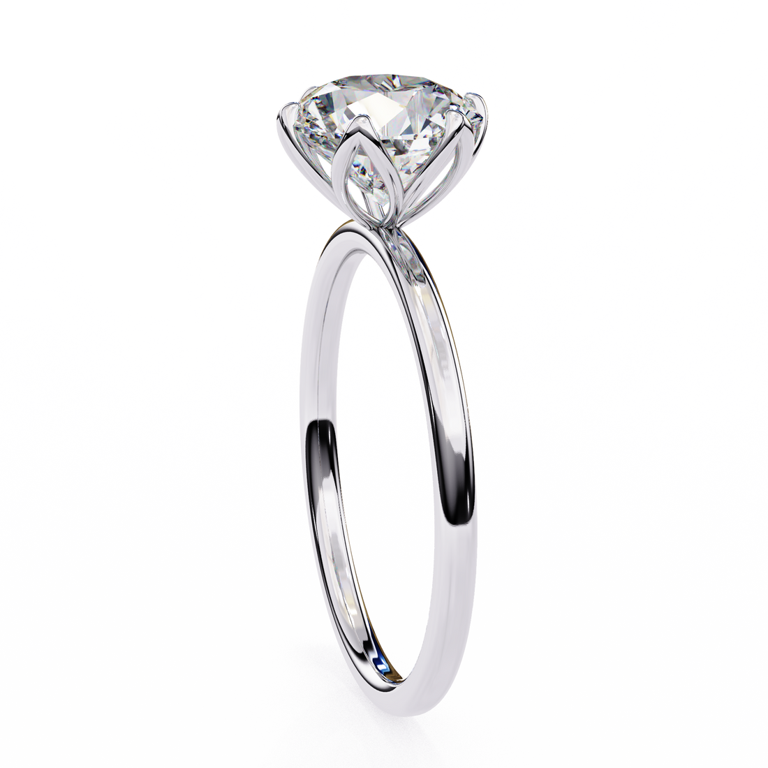 Oropé Classic Radiance Round Solitaire Ring | 925 Pure Sterling Silver