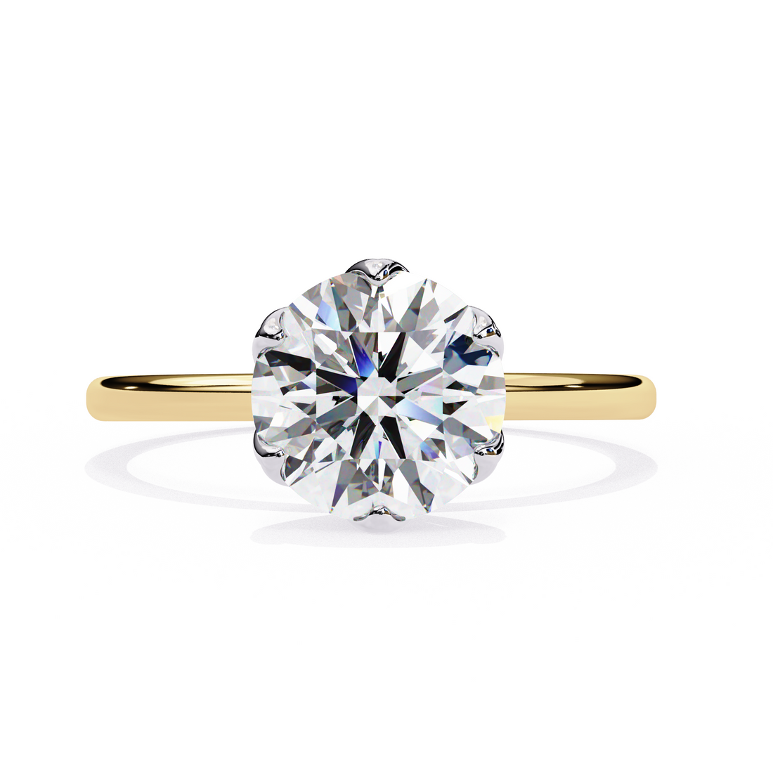 Oropé Classic Radiance Round Solitaire Ring | 925 Pure Sterling Silver