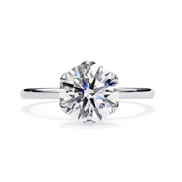 Oropé Classic Radiance Round Solitaire Ring | 925 Pure Sterling Silver