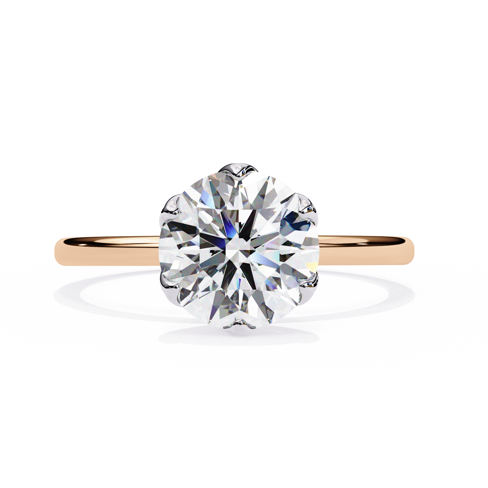 Oropé Classic Radiance Round Solitaire Ring | 925 Pure Sterling Silver
