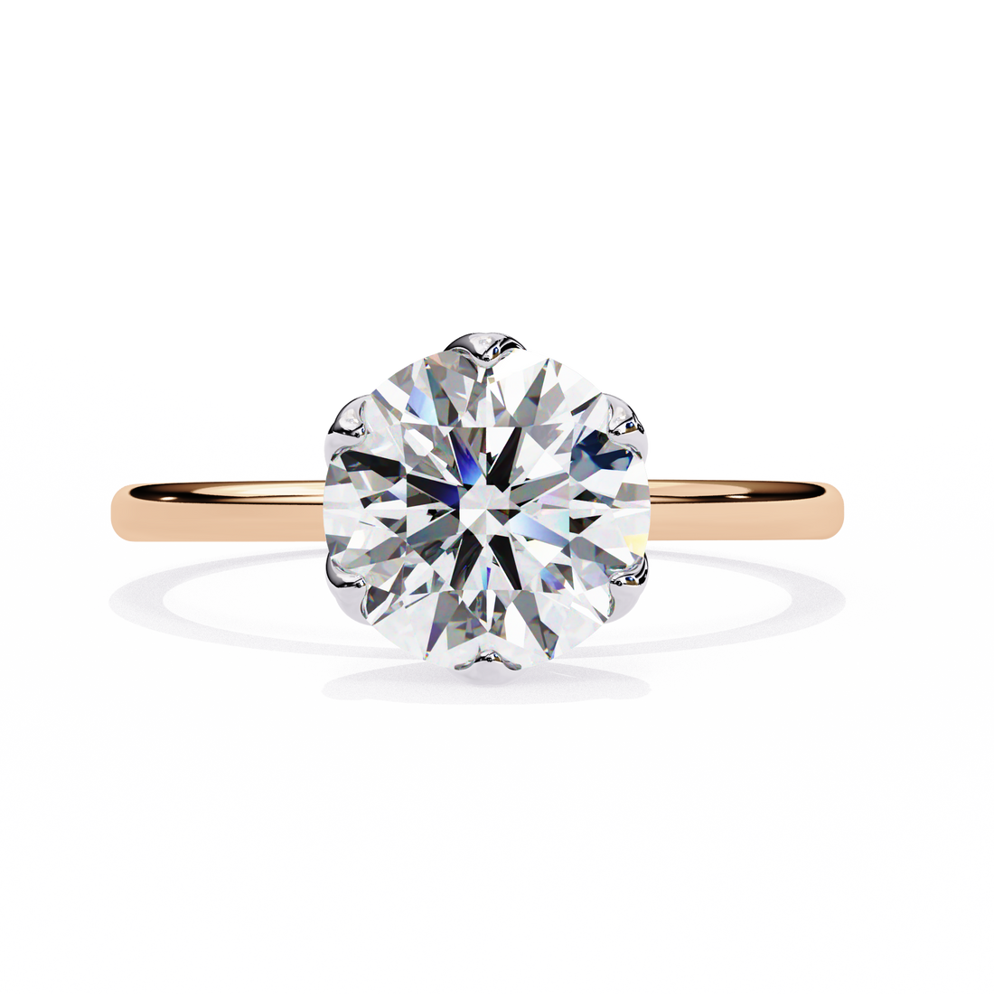 Oropé Classic Radiance Round Solitaire Ring | 925 Pure Sterling Silver
