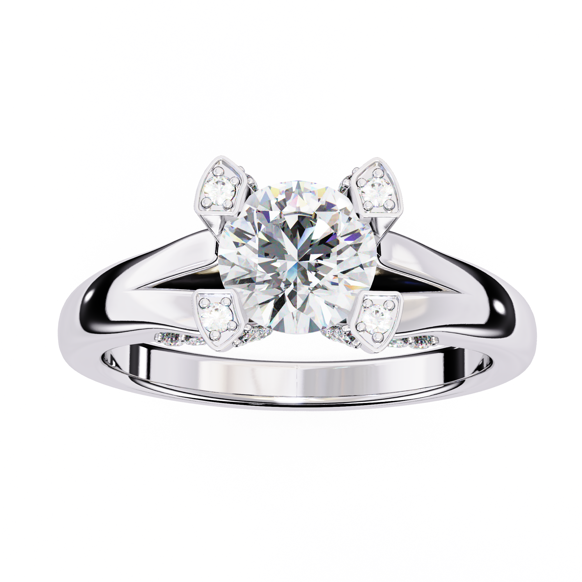 Oropé Classic Radiance Round Solitaire Ring | 925 Pure Sterling Silver