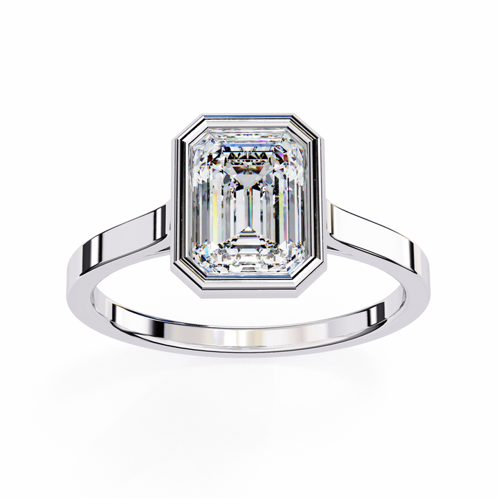 Oropé Classic Radiance Emerald Solitaire Ring | 925 Pure Sterling Silver