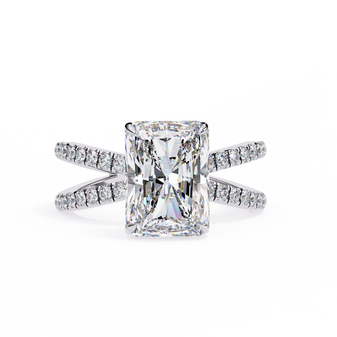 Oropé Classic Radiance Rectangular Solitaire Ring | 925 Pure Sterling Silver