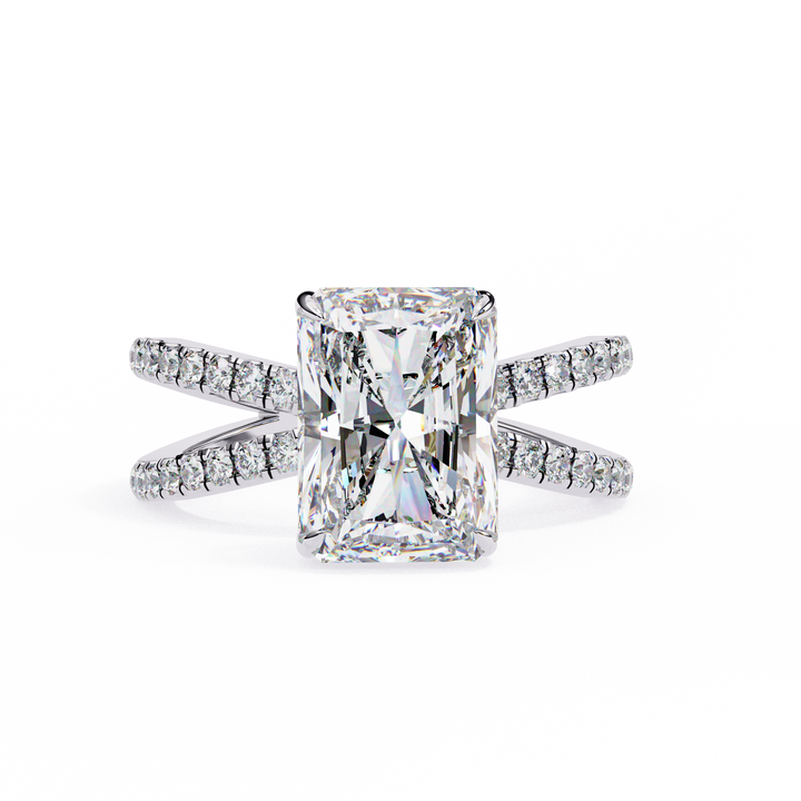 Oropé Classic Radiance Rectangular Solitaire Ring | 925 Pure Sterling Silver
