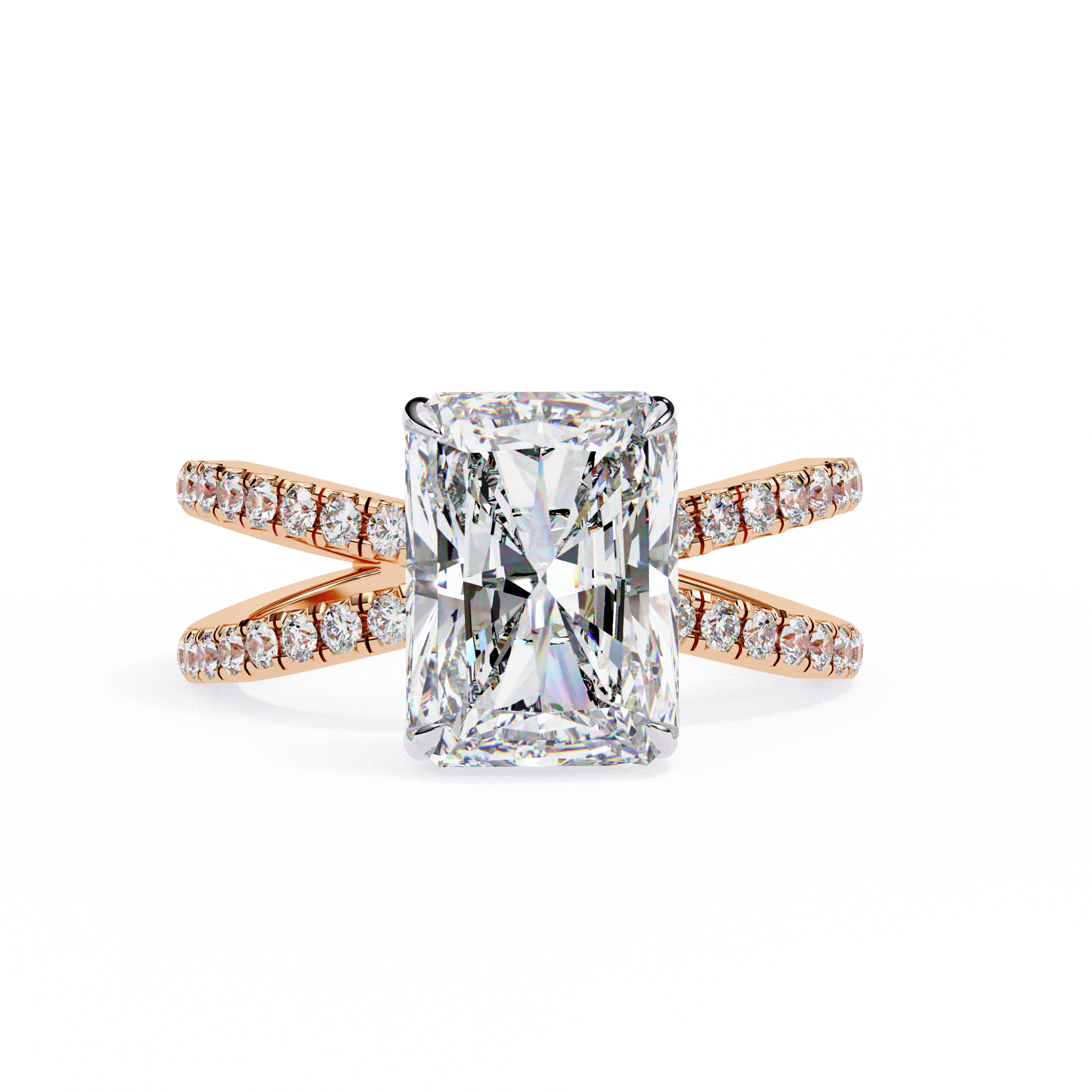 Oropé Classic Radiance Rectangular Solitaire Ring | 925 Pure Sterling Silver