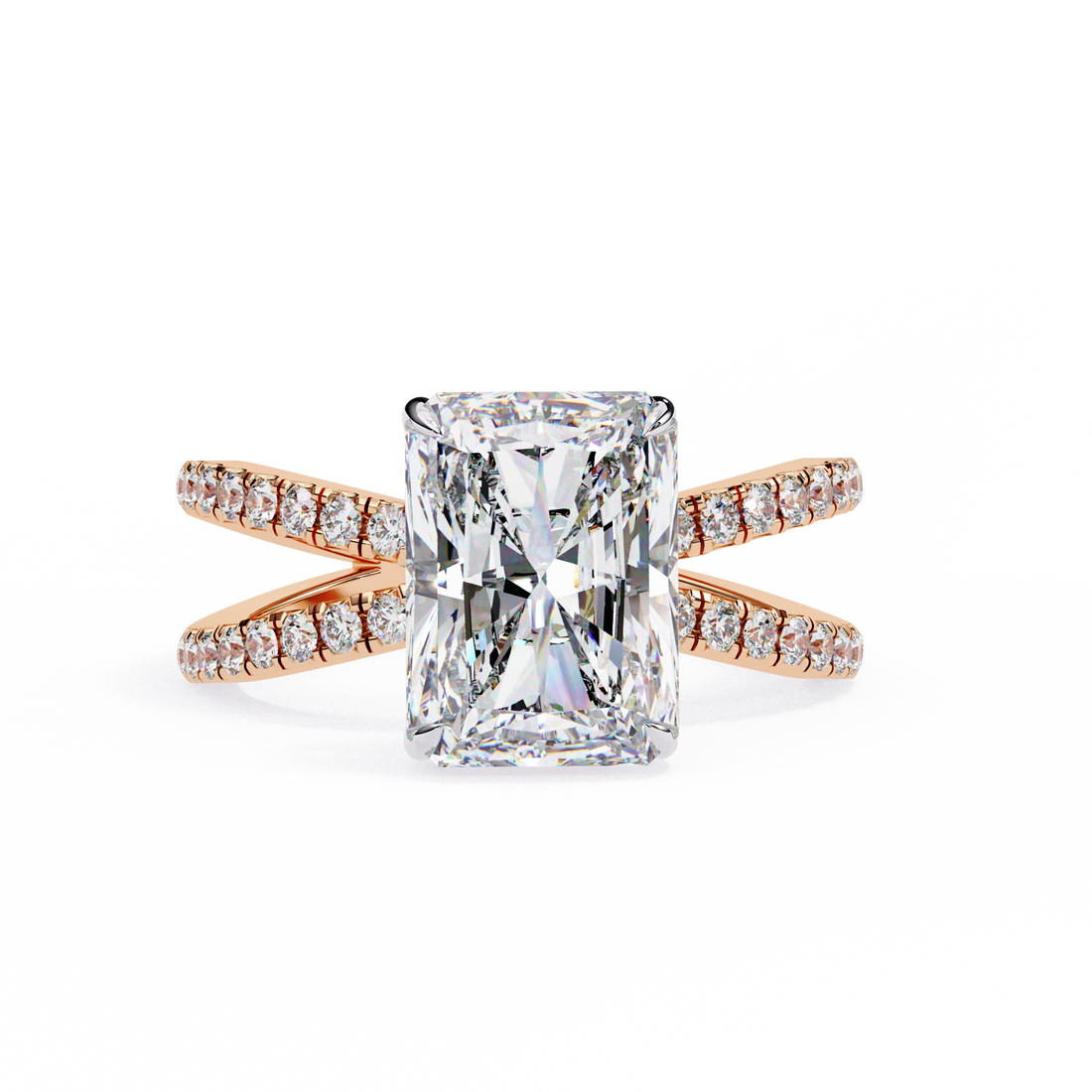 Oropé Classic Radiance Rectangular Solitaire Ring | 925 Pure Sterling Silver