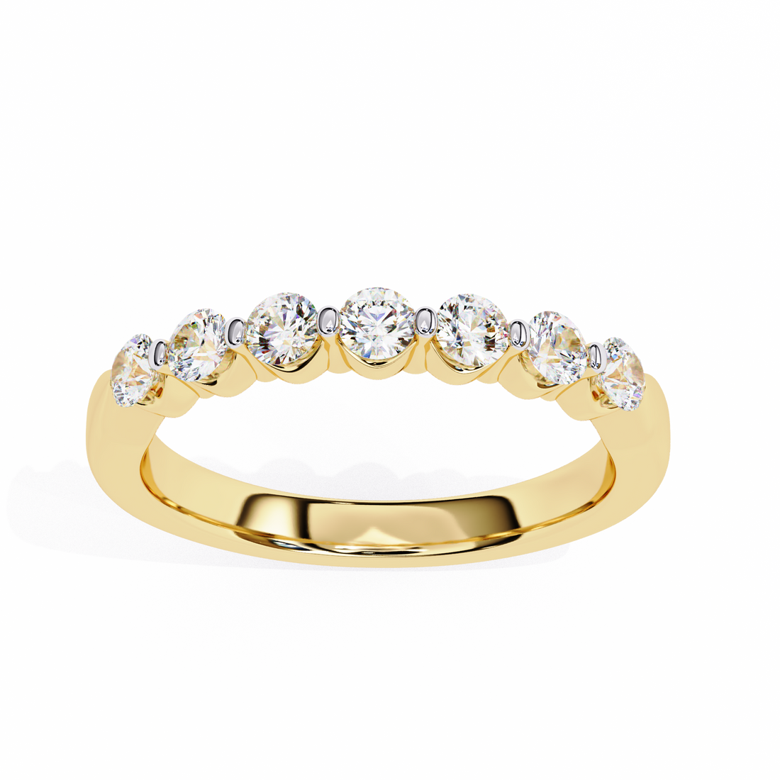 Signature Spark Half Eternity Ring | 925 Pure Sterling Silver