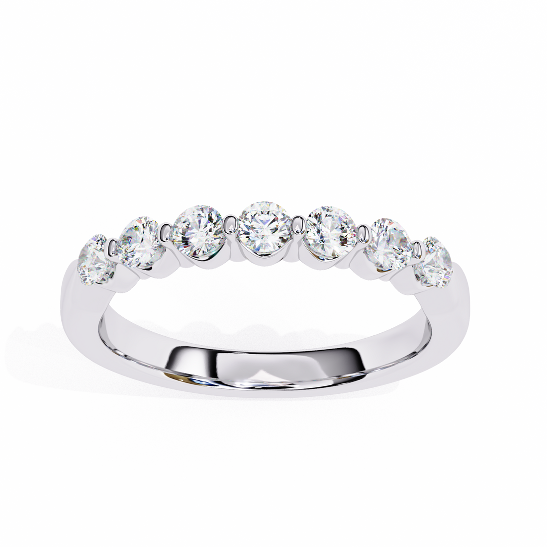 Signature Spark Half Eternity Ring | 925 Pure Sterling Silver