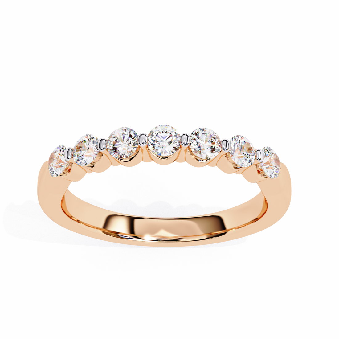 Signature Spark Half Eternity Ring | 925 Pure Sterling Silver