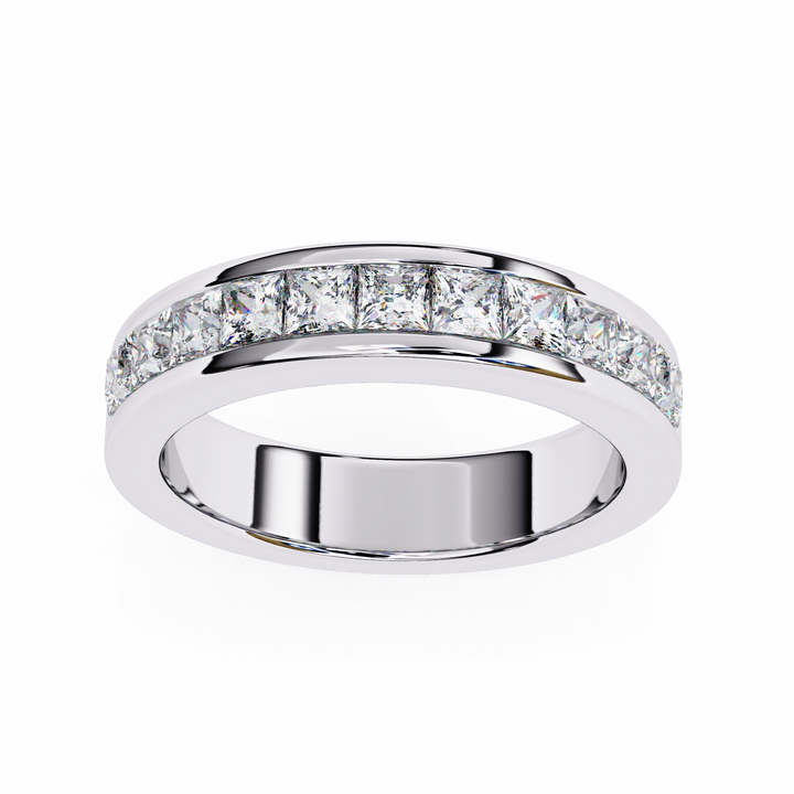 Signature Line Diamond-Look Band | 925 Pure Sterling Silver