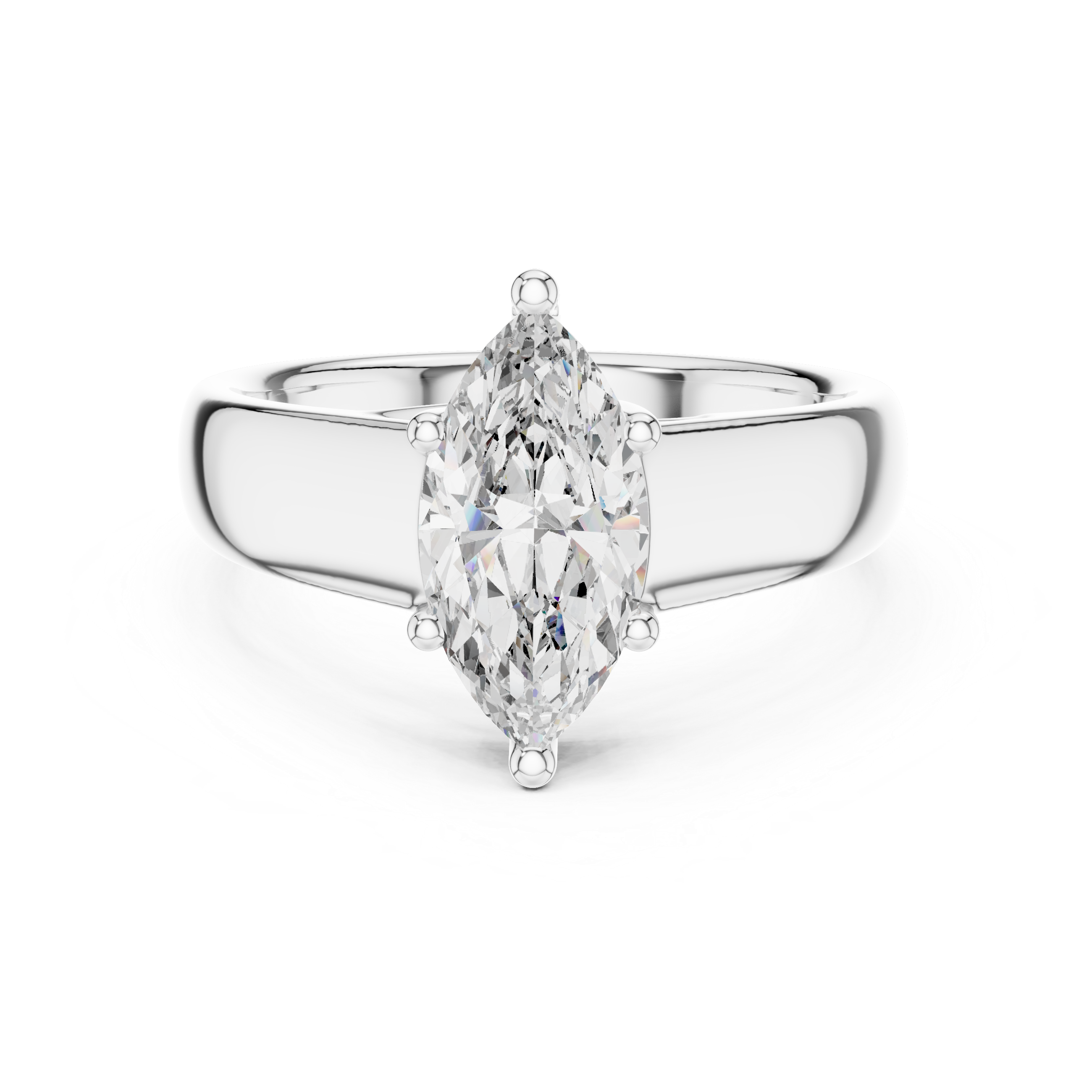 Oropé Classic Radiance Round Solitaire Ring | 925 Pure Sterling Silver