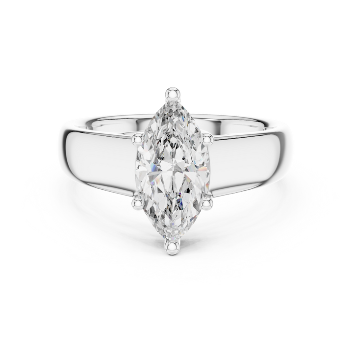 Oropé Classic Radiance Round Solitaire Ring | 925 Pure Sterling Silver