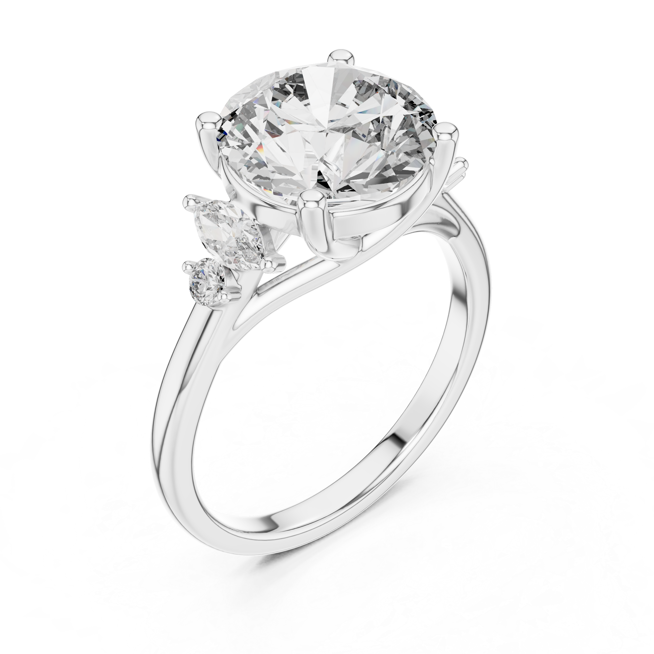 Oropé Classic Radiance Marquise Accent Solitaire Ring | 925 Pure Sterling Silver