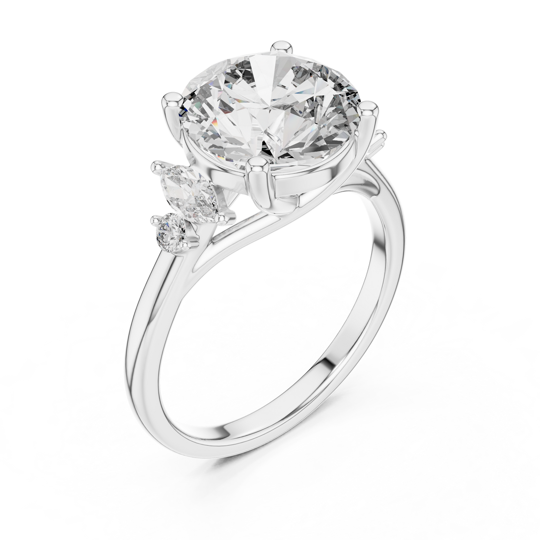 Oropé Classic Radiance Marquise Accent Solitaire Ring | 925 Pure Sterling Silver