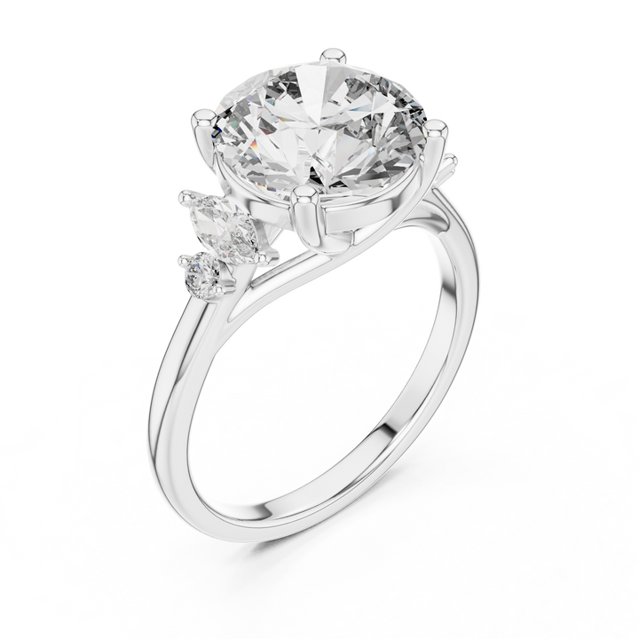 Oropé Classic Radiance Marquise Accent Solitaire Ring | 925 Pure Sterling Silver