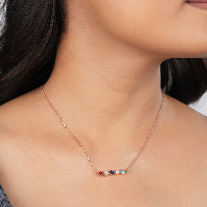 Orope's Prism Bar Necklace Made with 925 Pure Sterling Silver