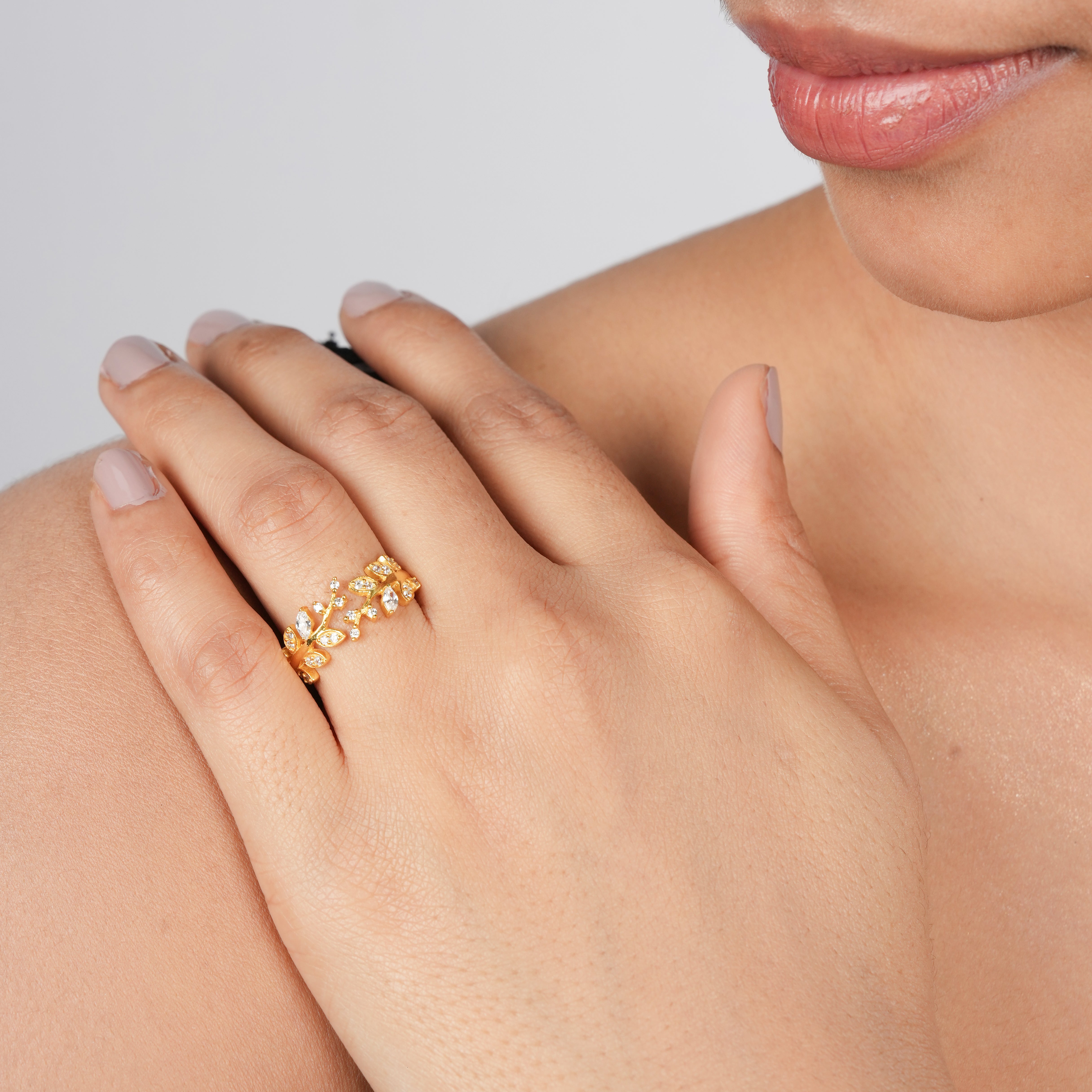 Orope’s Olive Empress Ring made with 925 Pure Sterling Silver