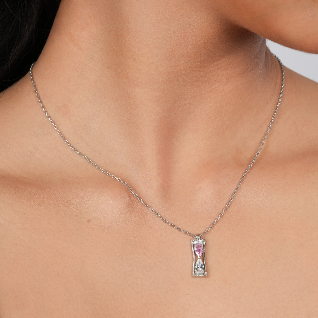 Orope's Celeste Hour Pendant Necklace Made With Pure 925 Pure Sterling Silver