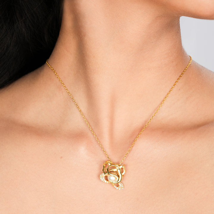Orope's Ganesha Necklace 925 Pure Sterling Silver