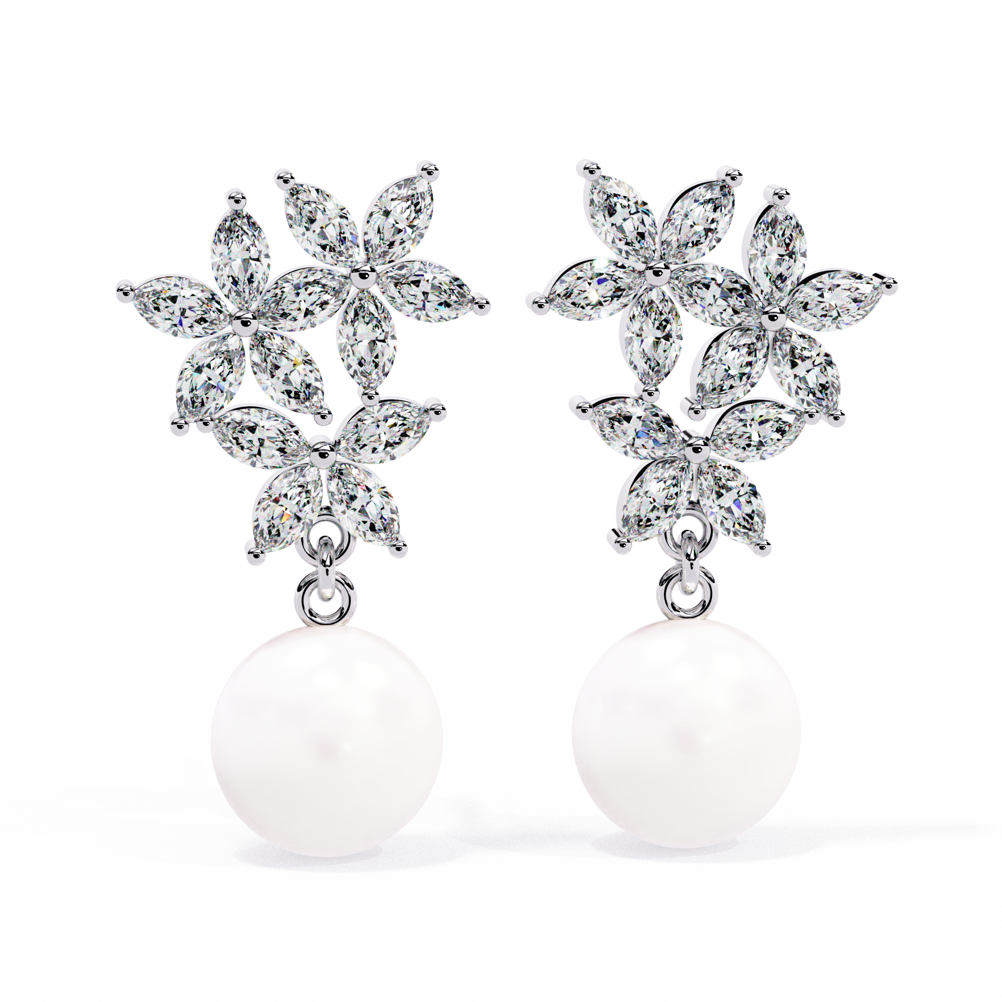 Pearl Drop Earrings | 925 Sterling Silver