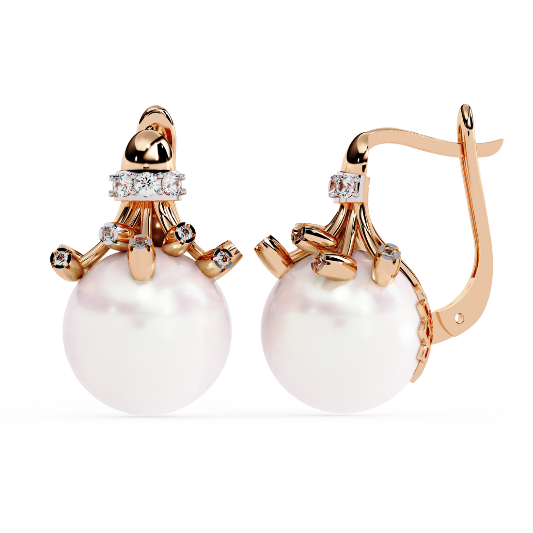 Luna Pearl Drop Earrings | 925 Sterling Silver
