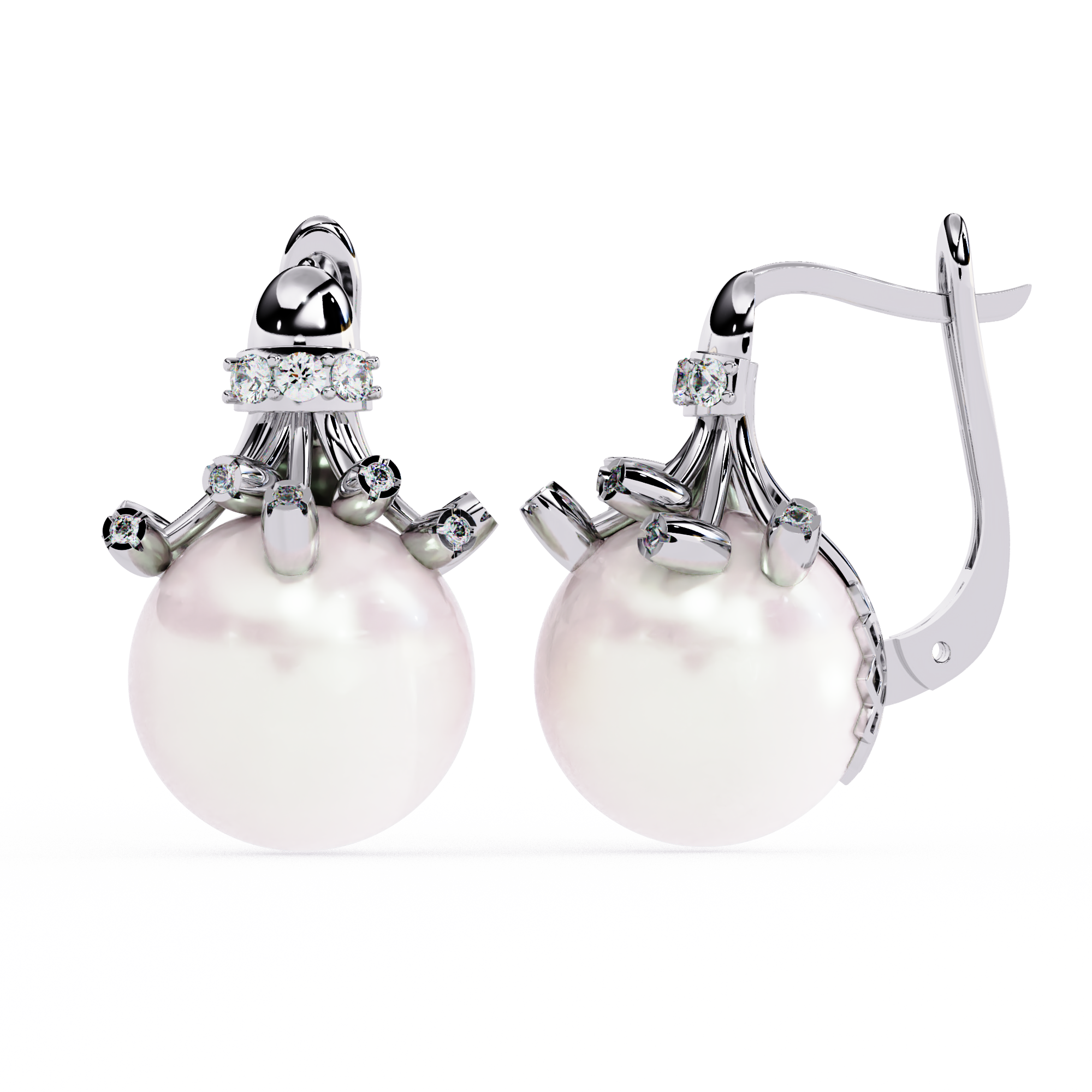 Luna Pearl Drop Earrings | 925 Sterling Silver