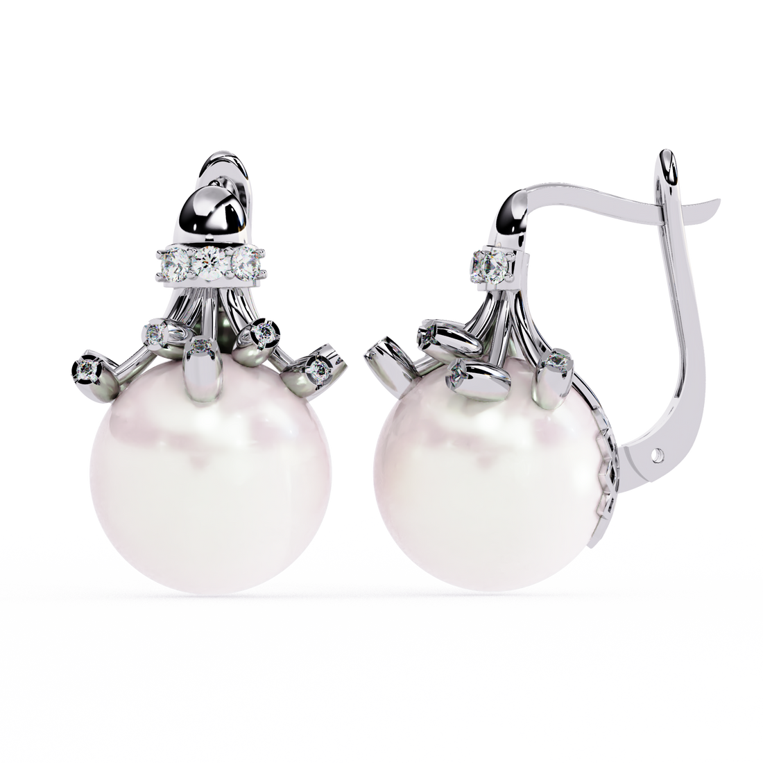 Luna Pearl Drop Earrings | 925 Sterling Silver