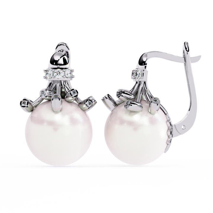 Luna Pearl Drop Earrings | 925 Sterling Silver