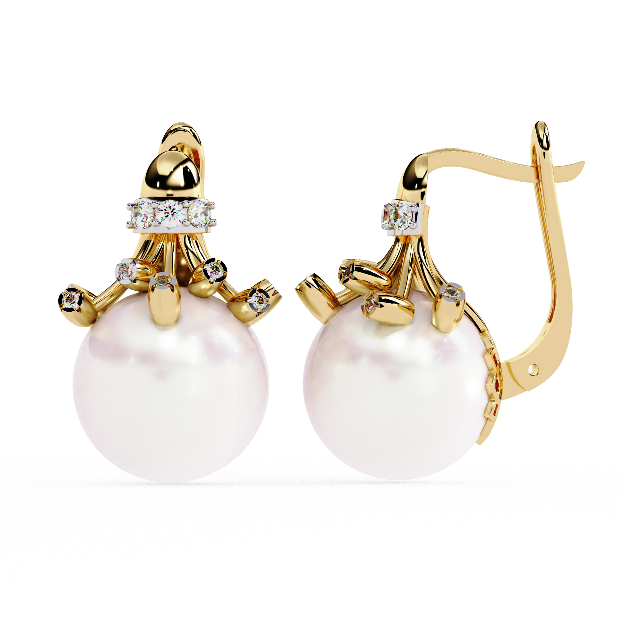 Luna Pearl Drop Earrings | 925 Sterling Silver