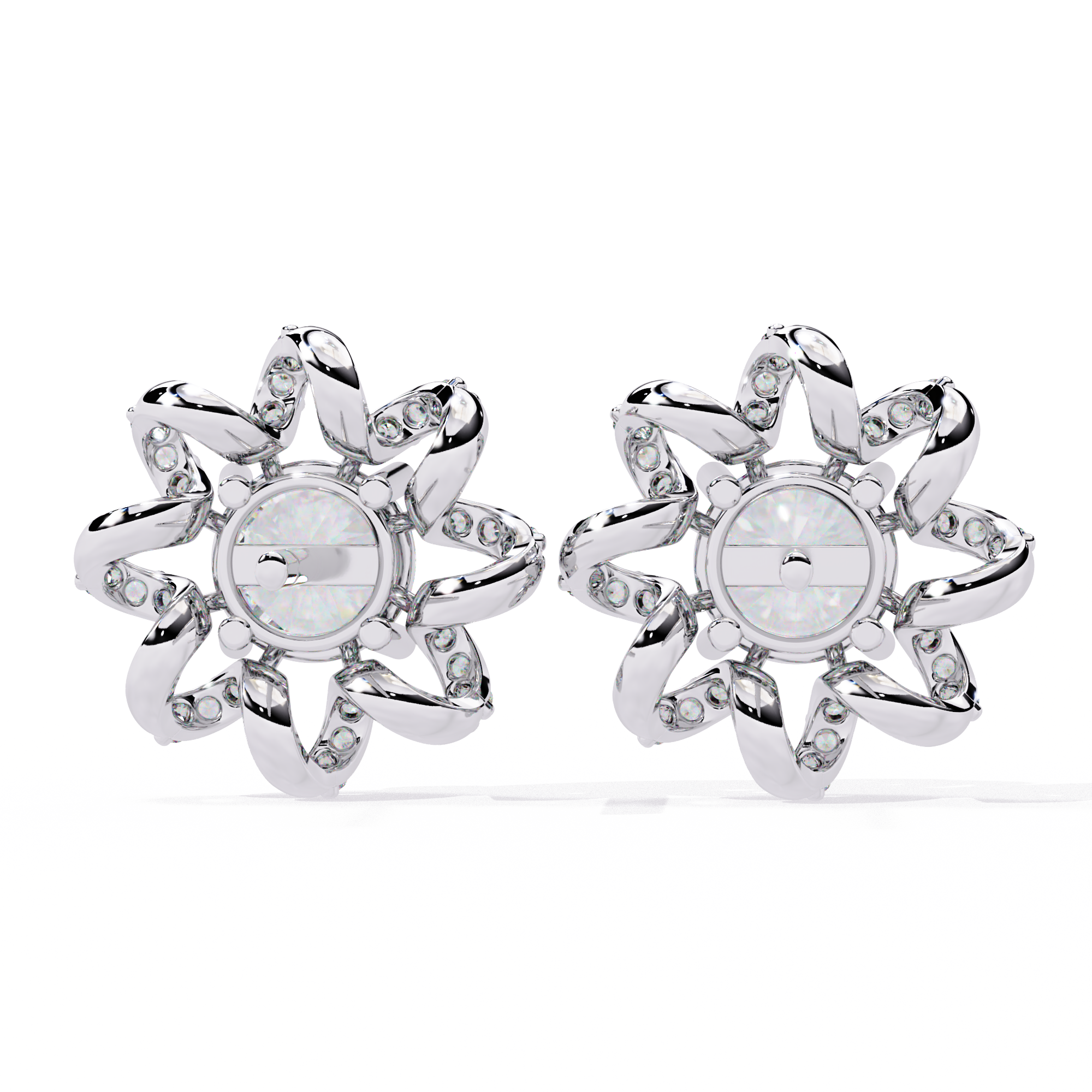 Celestial Bloom Stud Earrings | 925 Sterling Silver
