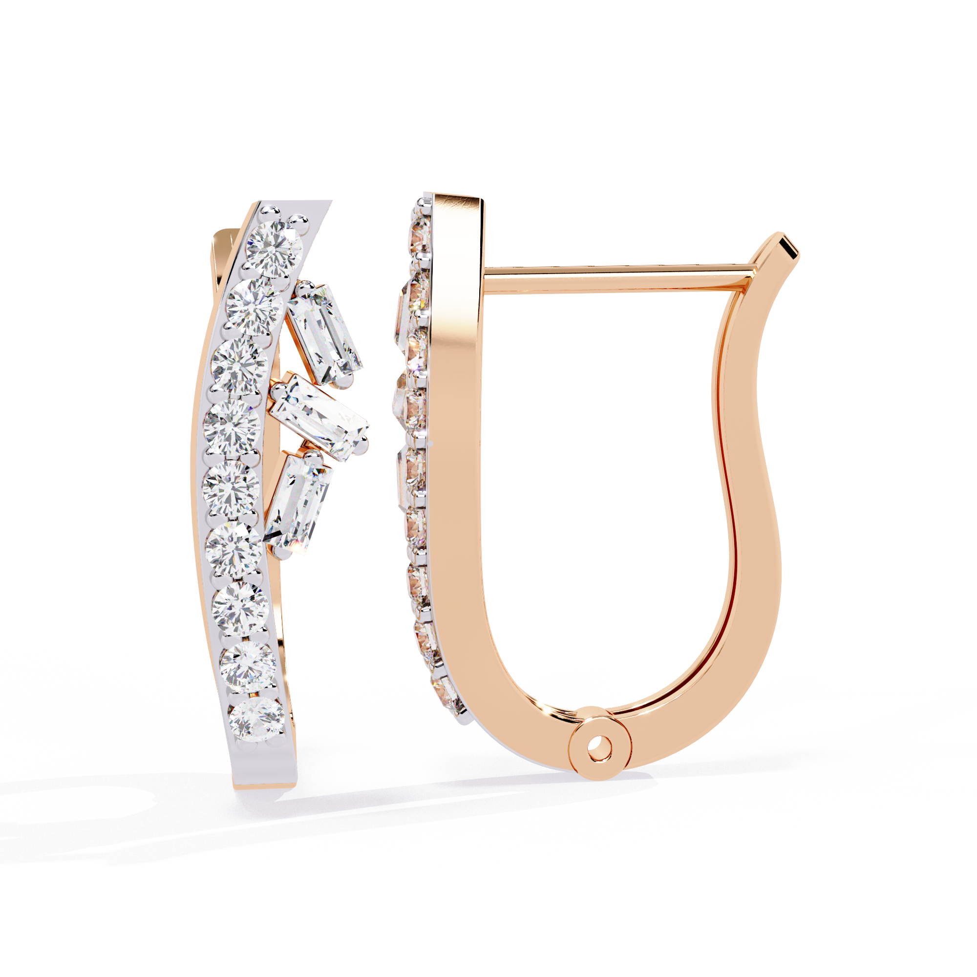 Radiant Curve Hoop Earrings | 925 Sterling Silver