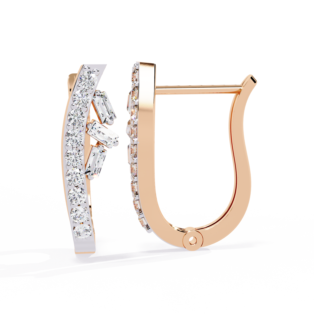 Radiant Curve Hoop Earrings | 925 Sterling Silver