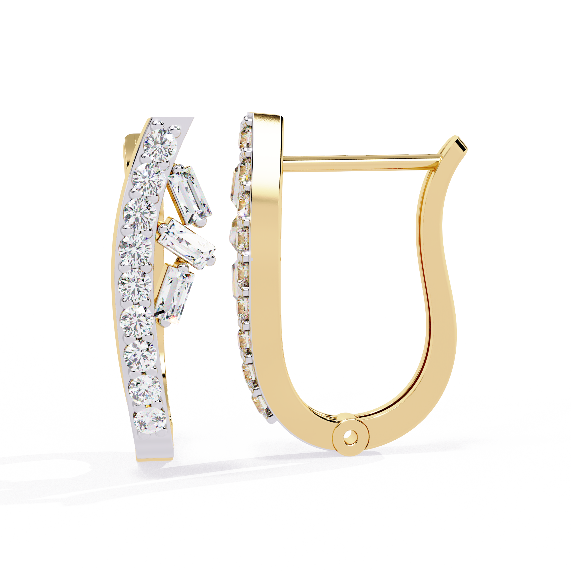 Radiant Curve Hoop Earrings | 925 Sterling Silver