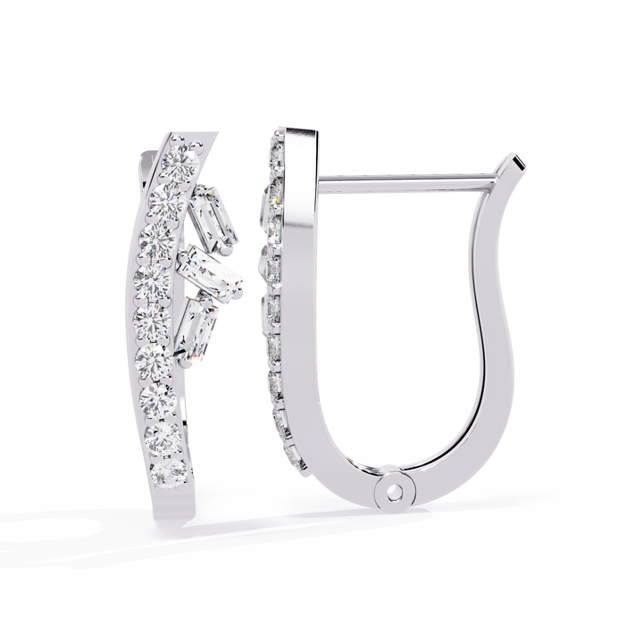 Radiant Curve Hoop Earrings | 925 Sterling Silver