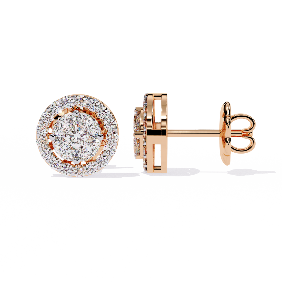 Timeless Round Halo Studs | 925 Sterling Silver