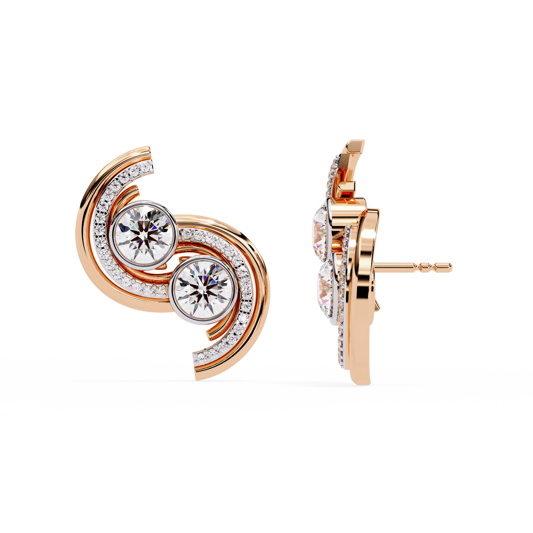 Nova Curve Studs | 925 Sterling Silver