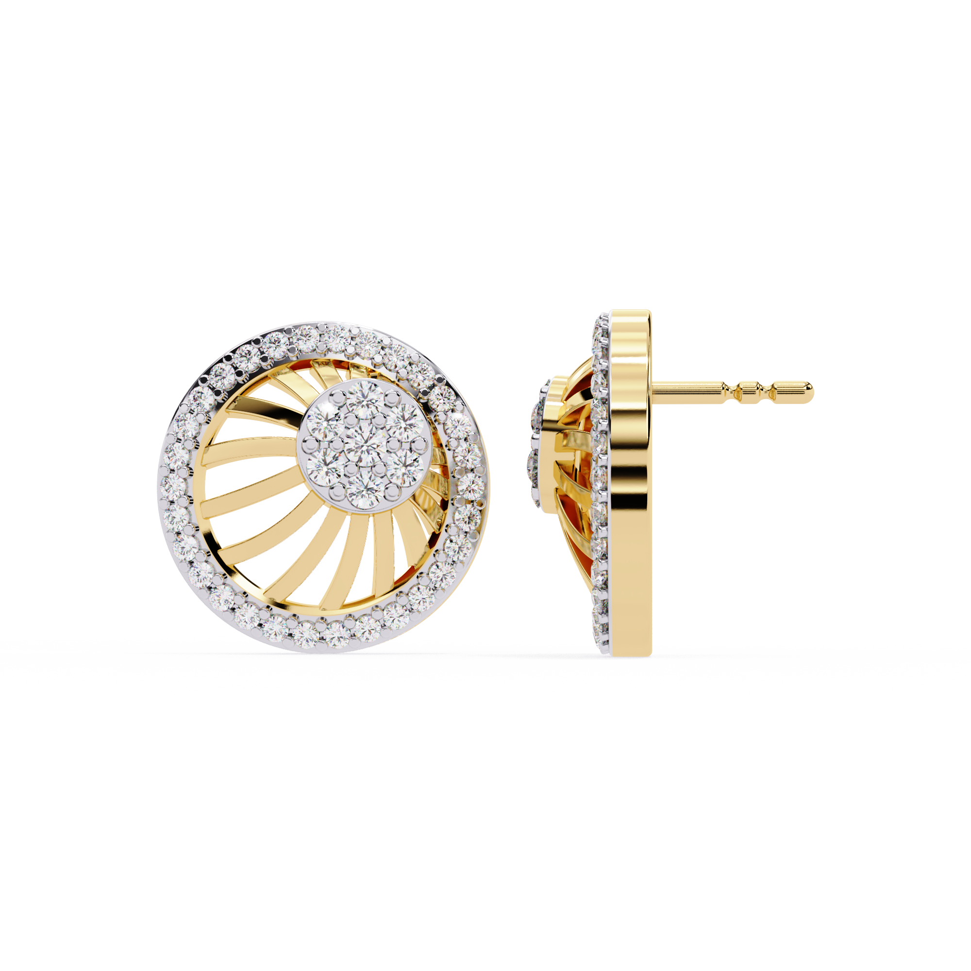 Celestial Wheel Studs | 925 Sterling Silver