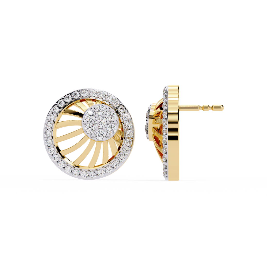 Celestial Wheel Studs | 925 Sterling Silver