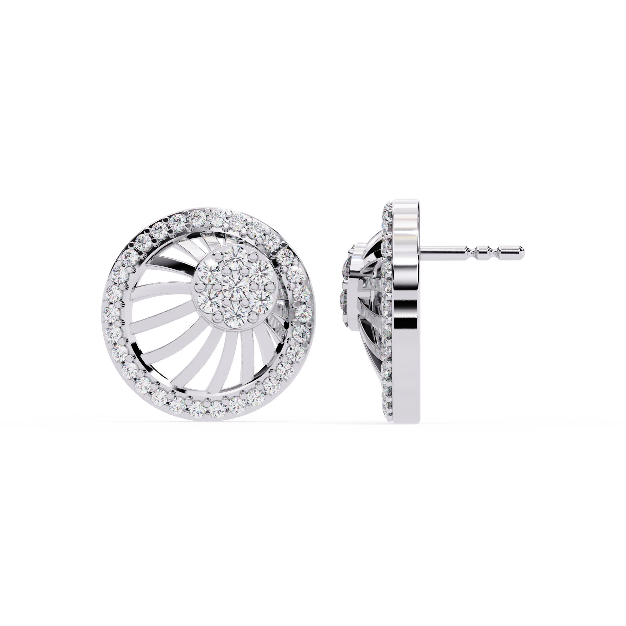 Celestial Wheel Studs | 925 Sterling Silver