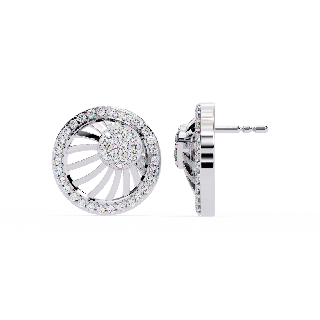 Celestial Wheel Studs | 925 Sterling Silver