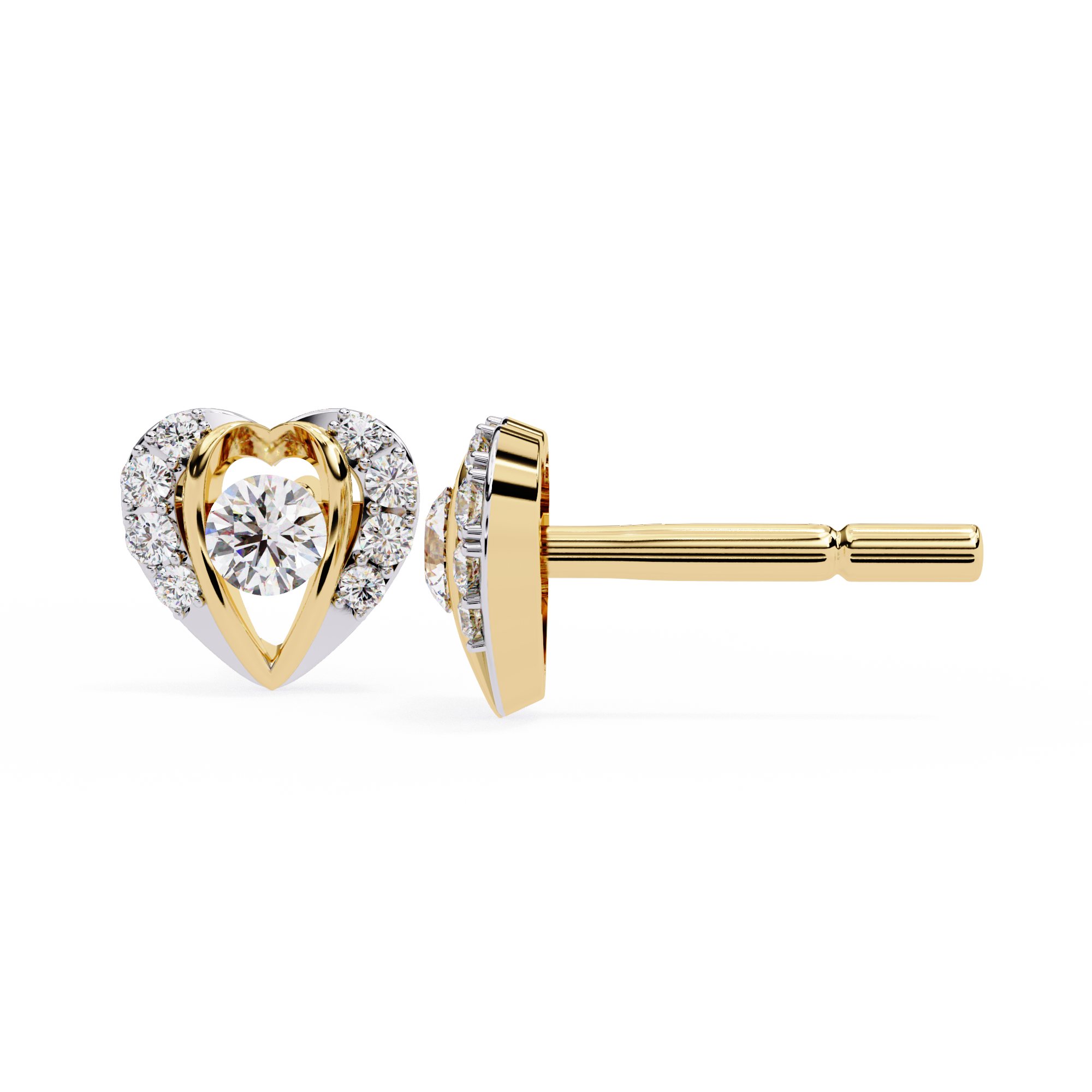 Eternal Heart Studs | 925 Sterling Silver