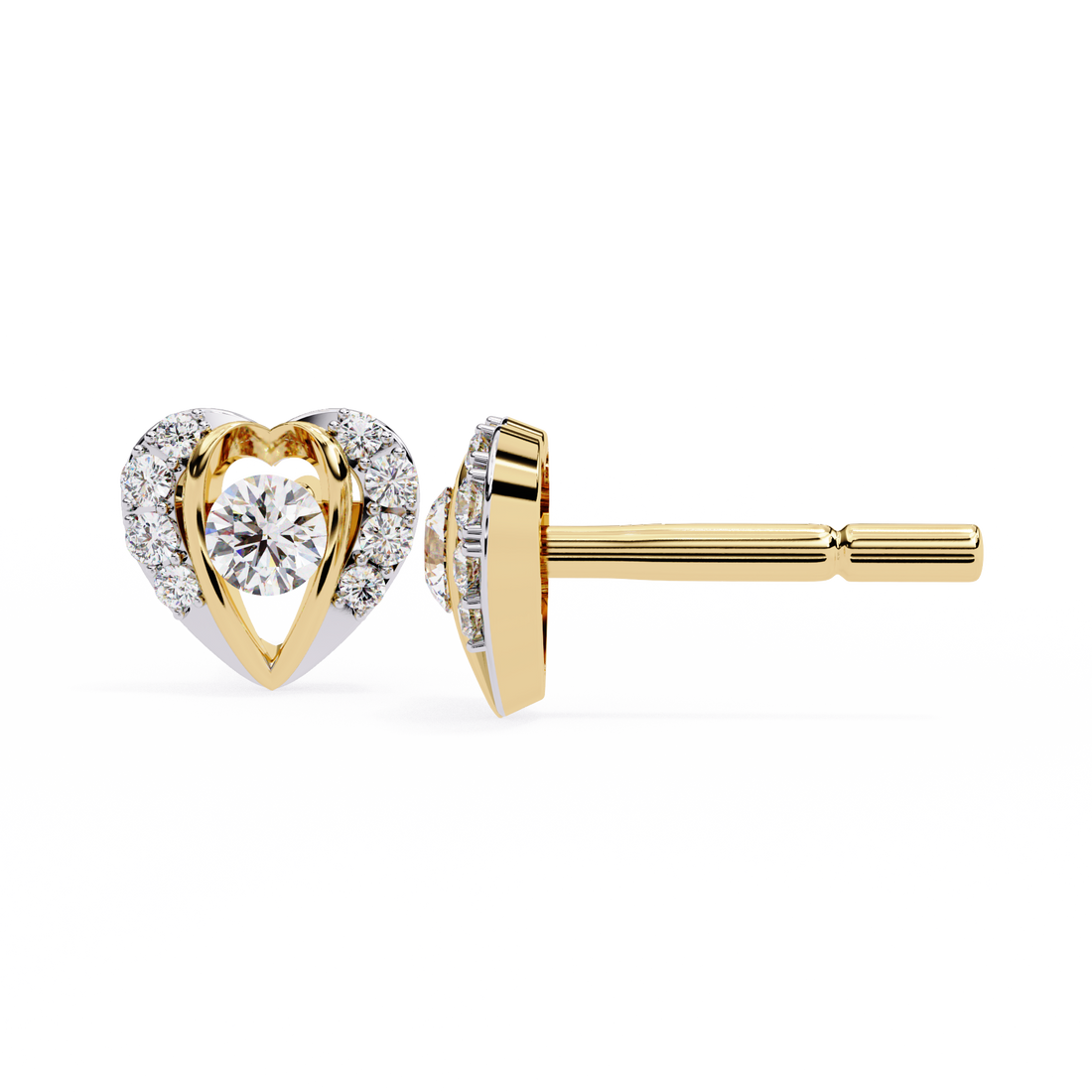 Eternal Heart Studs | 925 Sterling Silver