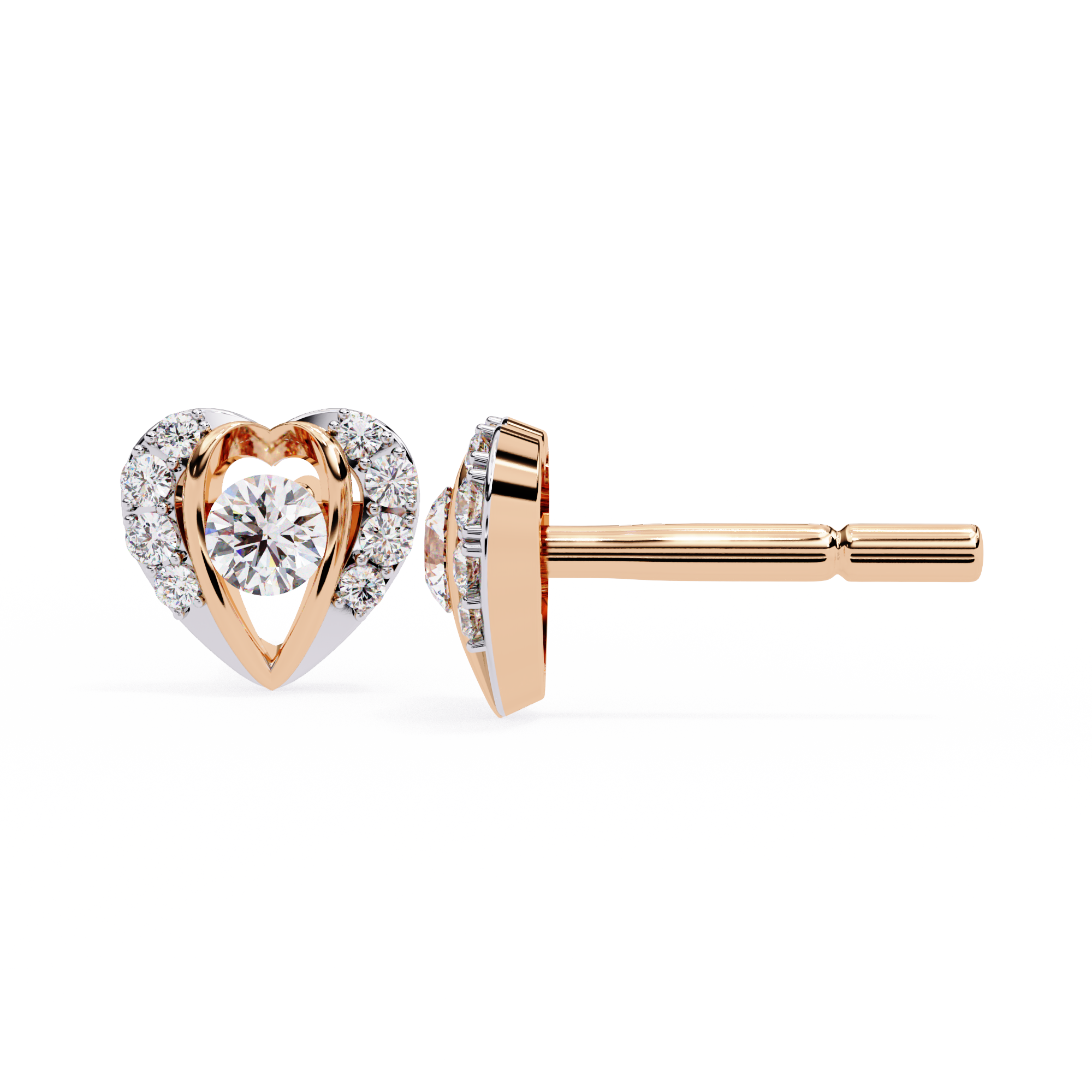 Eternal Heart Studs | 925 Sterling Silver