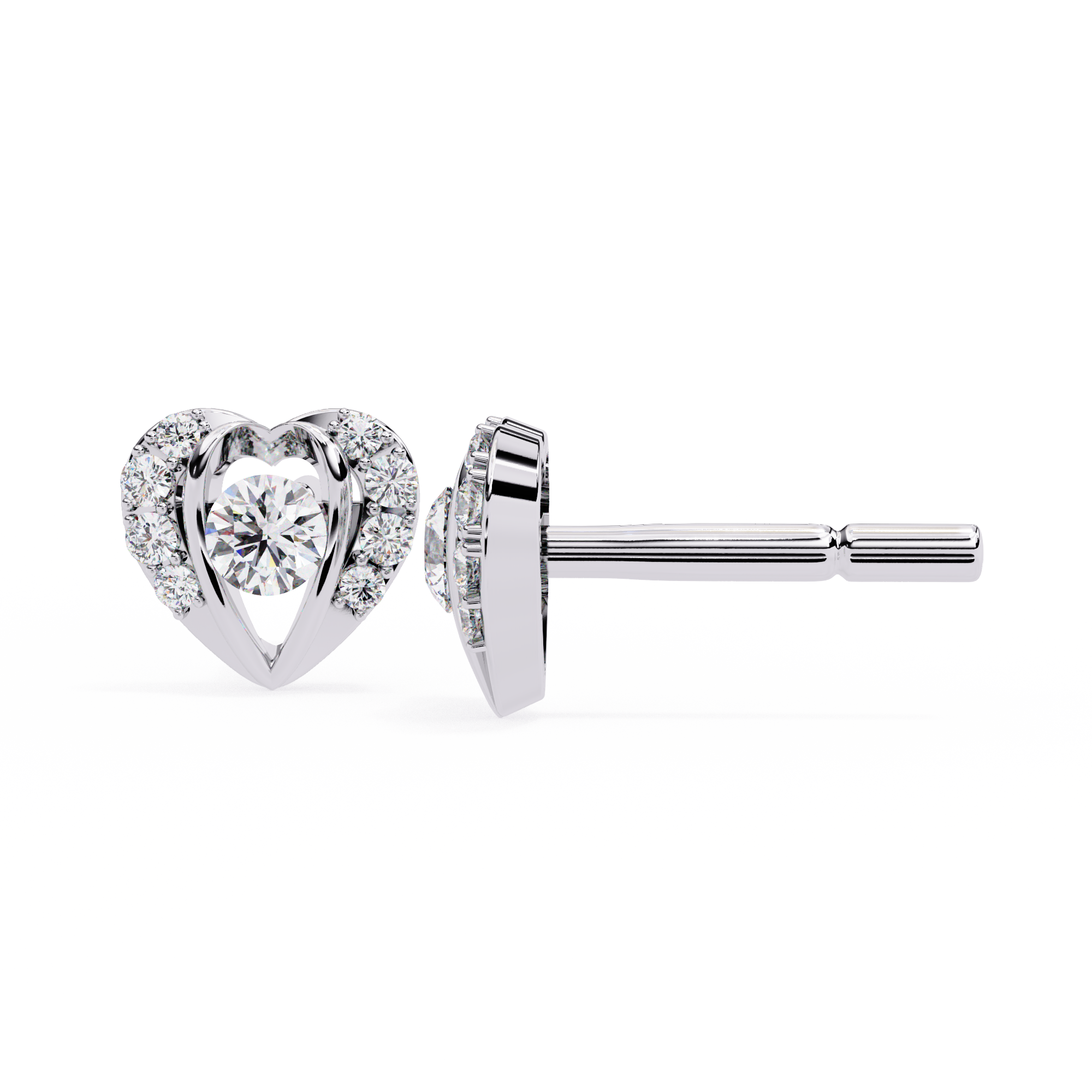 Eternal Heart Studs | 925 Sterling Silver