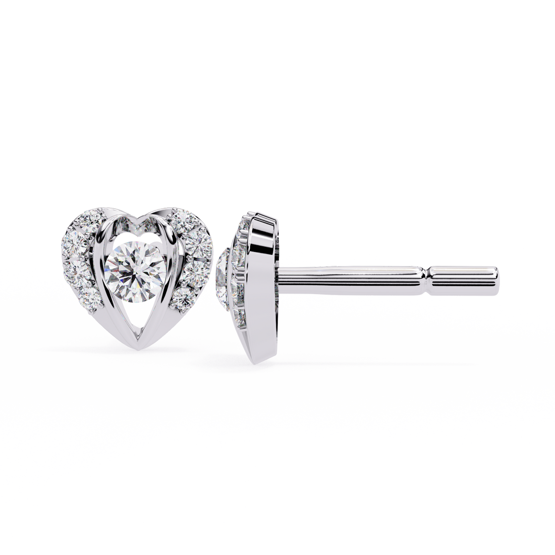 Eternal Heart Studs | 925 Sterling Silver