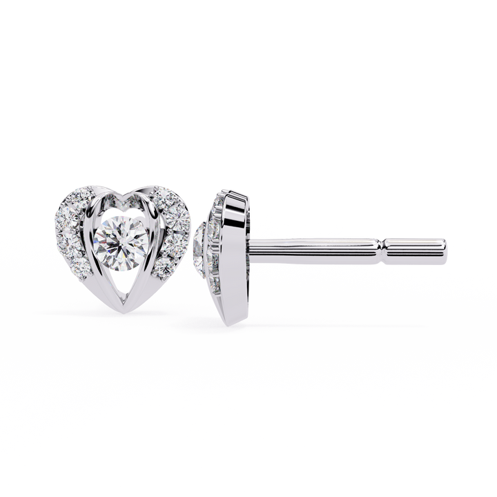 Eternal Heart Studs | 925 Sterling Silver